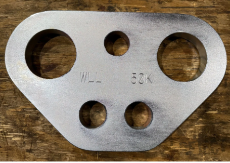 50,000 lb WLL Lifting Plate